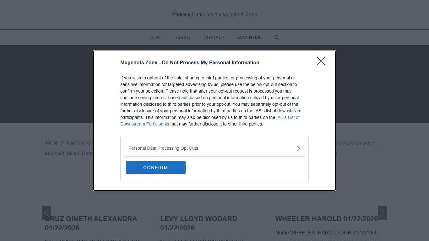 Miami-Dade County Mugshots Zone