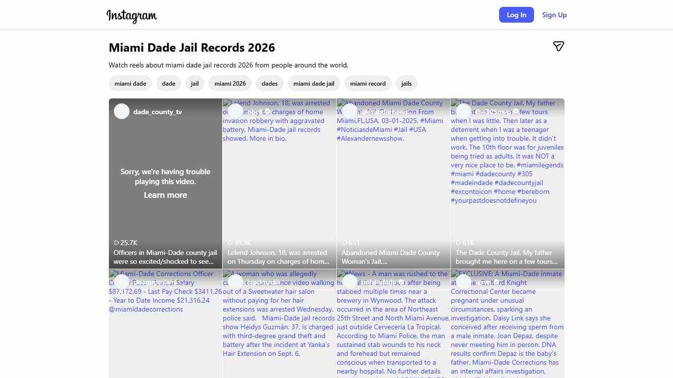 Miami Dade Jail Records 2026